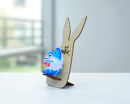 Laser Cut Cute Easter Bunny Egg Holder
