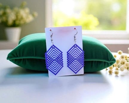 Laser Cut Acrylic Fashion Geometric Earrings