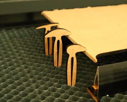 Laser Cut Wooden Honeycomb Bed Pins