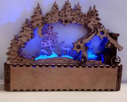 Laser Cut Schwibbogen German Candle Arch