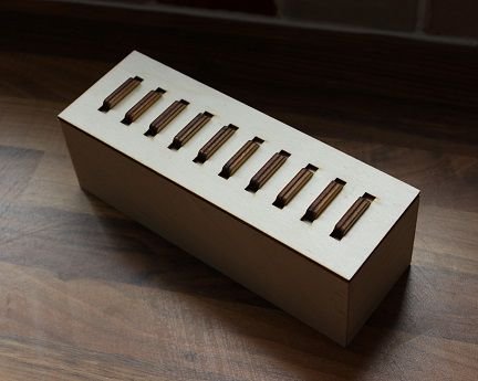 Laser Cut Wooden Byte Puzzle Box