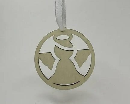 Laser Cut Angel Christmas Ball