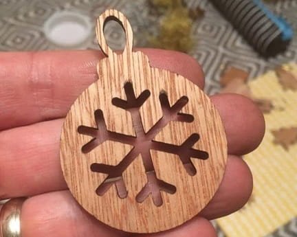 Laser Cut Snowflake Christmas Ball