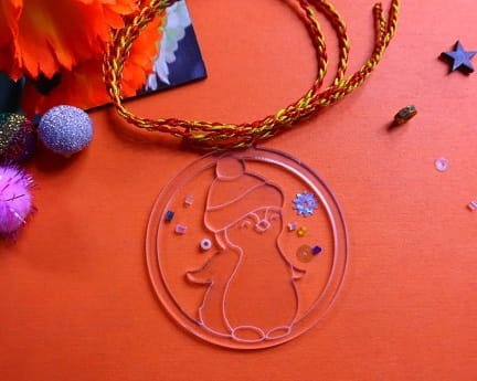Laser Cut Acrylic Snowman Christmas Ball Ornament
