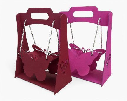 Laser Cut Butterfly Swing Basket