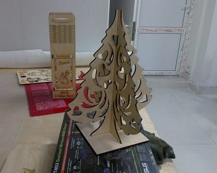 Laser Cut Mini Interlocking Christmas Tree