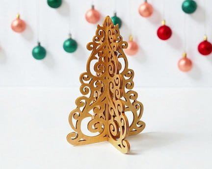 Laser Cut 3D Interlocking Christmas Tree
