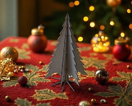 Laser Cut 3D Christmas Tree Decor