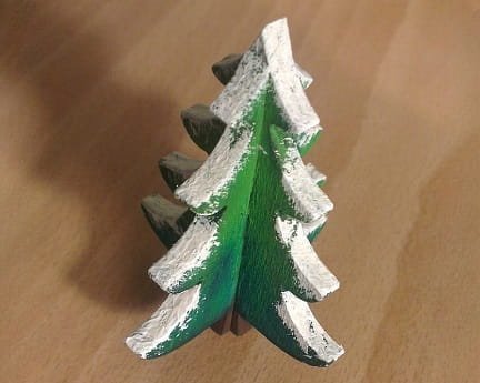 Laser Cut Interlocking Wooden 3D Christmas Tree