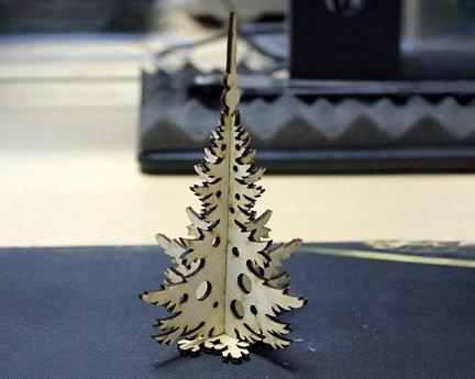 Laser Cut Eco Friendly Christmas Tree Decor