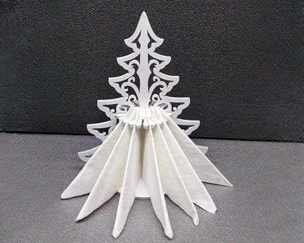 Laser Cut Festive Christmas Napkin Holder