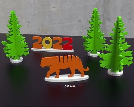 Laser Cut New Year Decor Toys