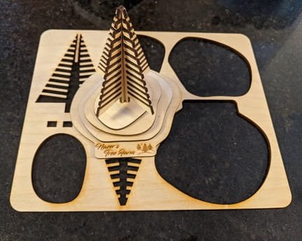 Laser Cut Table Top Christmas Tree Decor