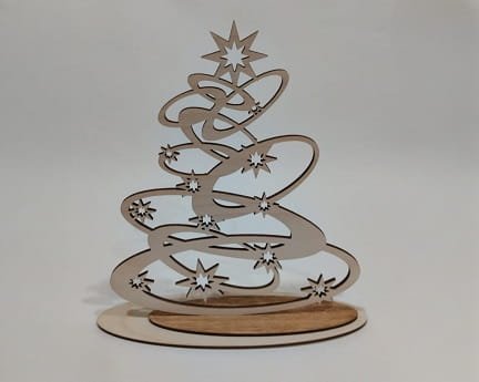 Laser Cut Wood Christmas Tree