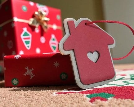 Laser Cut Two Layer House Christmas Ornament