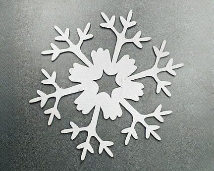 Laser Cut Floral Snowflake Pattern