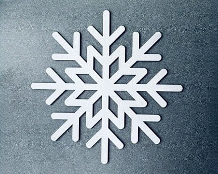 Laser Cut Snowflake Winter Party Decoration