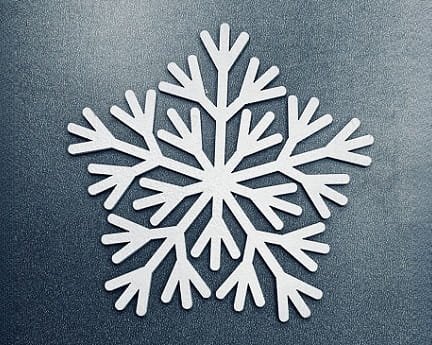 Laser Cut Winter Snowflake Party Decor