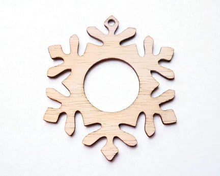 Laser Cut Snowflake Holiday Tree Decor