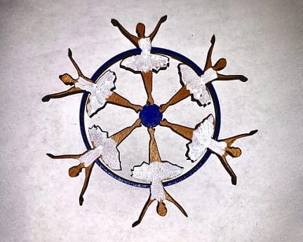 Laser Cut Ballerina Snowflake Ornament