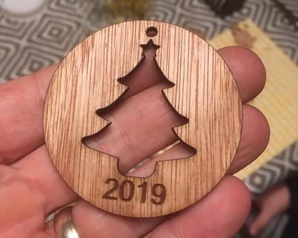 Laser Cut New Year Christmas Tree Ball