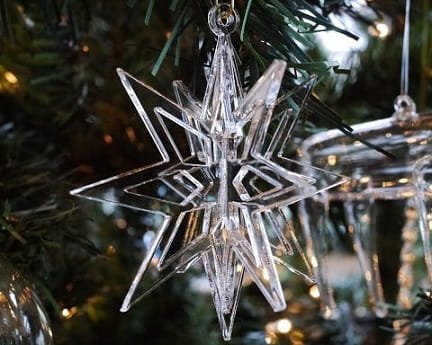 Laser Cut 3D Star Christmas Tree Pendant