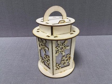 Laser Cut Decorative Snowflake Christmas Lantern