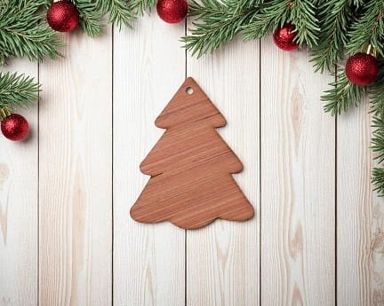 Laser Cut Hanging Christmas Tree Ornament