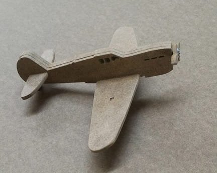 Laser Cut 3D Wooden Toy Plane Model Kit