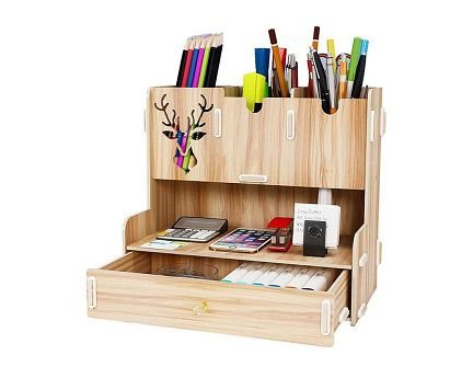 Laser Cut Pen Holder Desktop Stationery Organizer