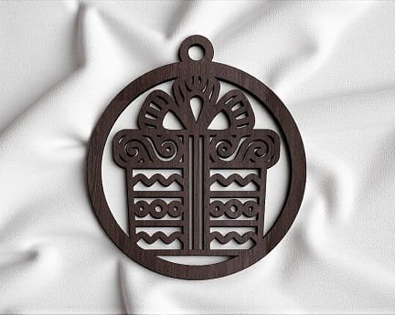 Laser Cut Gift Box Christmas Bauble