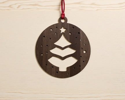 Laser Cut Christmas Tree Ornament Festive Holiday Decor
