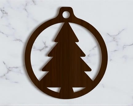 Laser Cut Christmas Bauble Christmas Tree Ornament