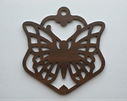 Laser Cut Butterfly Christmas Tree Bauble