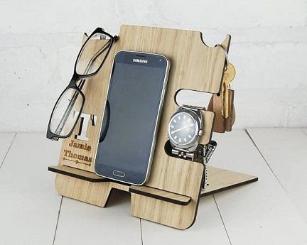 Laser Cut Desktop Docking Station