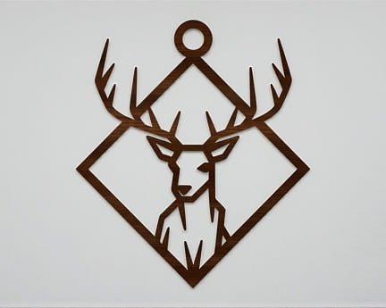 Laser Cut Deer Hanging Ornament