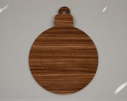 Laser Cut Blank Christmas Ball