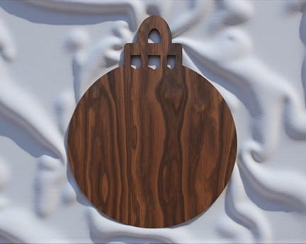 Laser Cut Blank Christmas Ball Ornament