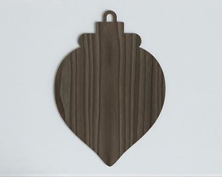 Laser Cut Christmas Light Bulb Ornament