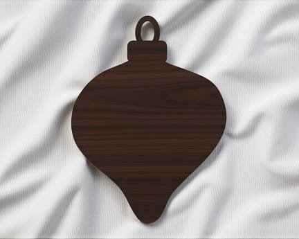 Laser Cut Teardrop Christmas Tree Ornament Blank