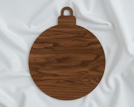 Laser Cut Wooden Christmas Ornament Blank