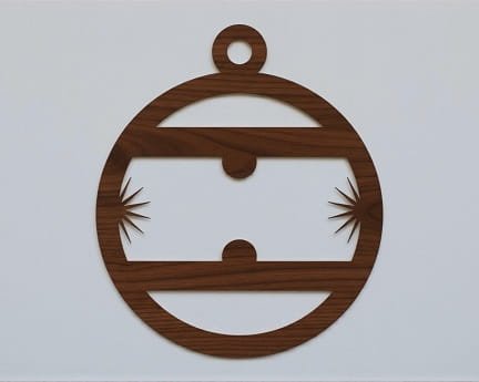 Laser Cut Decorative Christmas Ball Ornament