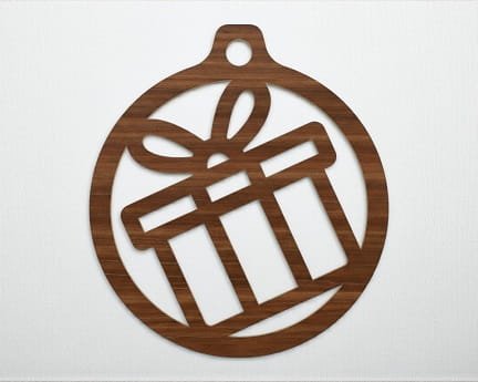 Laser Cut Gift Box Christmas Ball