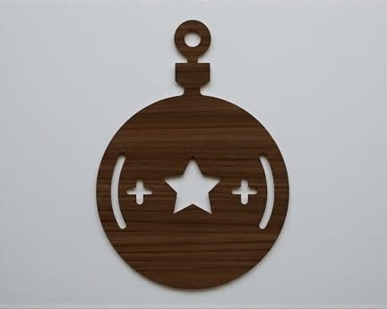 Laser Cut Symbols Christmas Tree Ornament