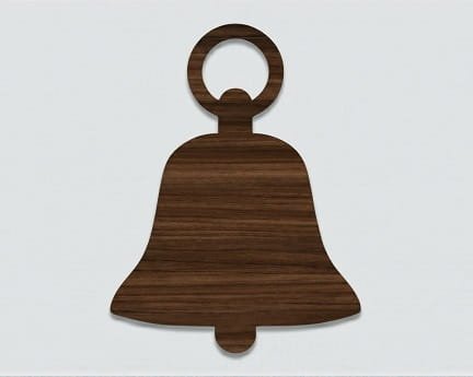 Laser Cut Bell Hanging Ornament