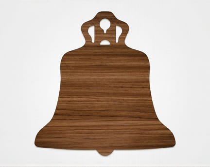 Laser Cut Christmas Bell Festive Ornament