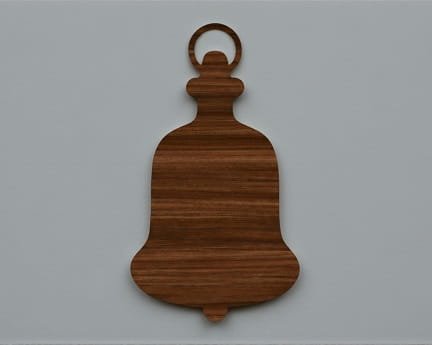 Laser Cut Christmas Bell Hanging Ornament