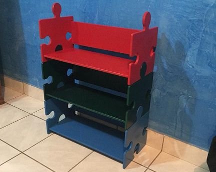 Laser Cut Wooden Puzzle Shoe Rack