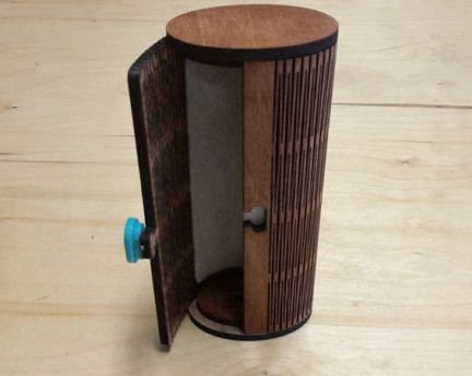 Laser Cut Wooden Sunglass Case