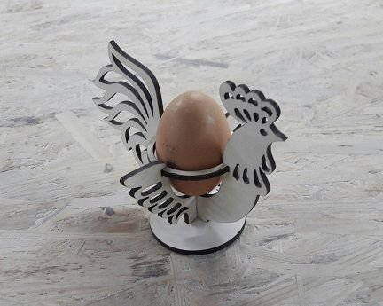 Laser Cut Chicken Easter Egg Holder